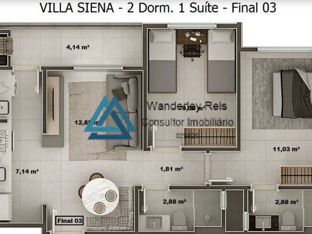 #189 - Apartamento para Venda em Florianópolis - SC - 3